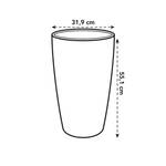 brussels diamond rond haut 32cm blanc